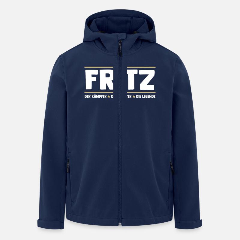 Fritz - Veste softshell homme en polyester recyclé Stanley/Stella - marine