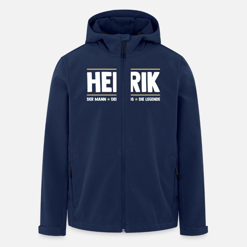 Henrik - Veste softshell homme en polyester recyclé Stanley/Stella - marine