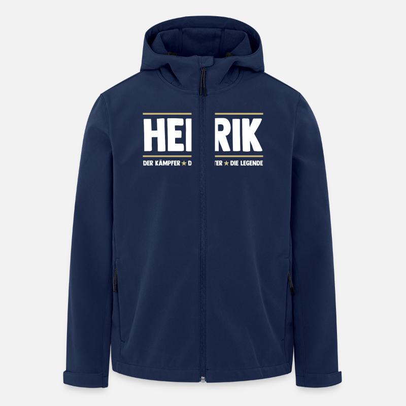 Henrik - Recycelte Männer Softshell-Jacke von Stanley/Stella - Navy