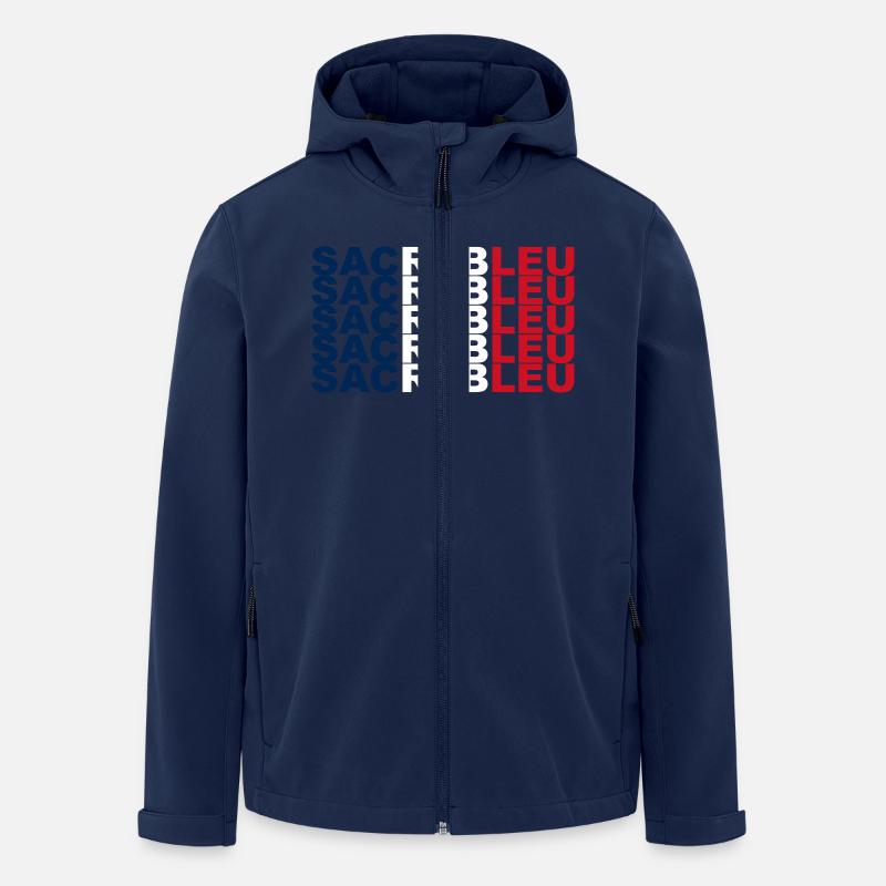 Sacrebleu - Veste softshell homme en polyester recyclé Stanley/Stella - marine