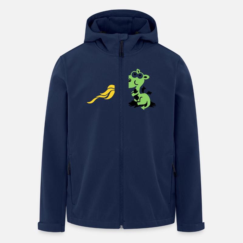 dragon spits fire - Men’s Recycled Softshell Jacket by Stanley/Stella - navy