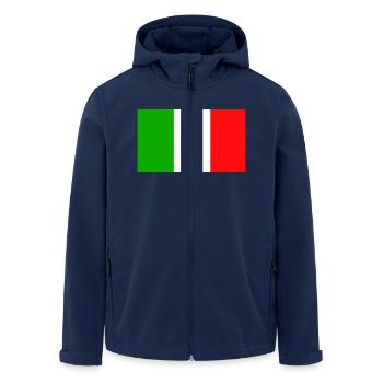 Italy flag - Men’s Recycled Softshell Jacket by Stanley/Stella - navy - Front - AI Model Male 185 light (185cm)