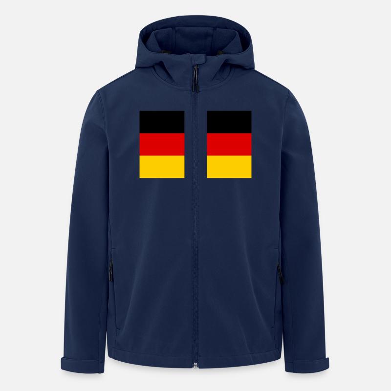deutschland - Recycelte Männer Softshell-Jacke von Stanley/Stella - Navy