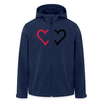 l'amour - Veste softshell homme en polyester recyclé Stanley/Stella - marine - Devant - AI Model Male 185 light (185cm)
