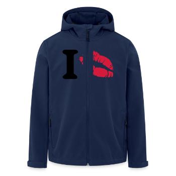 i love - Veste softshell homme en polyester recyclé Stanley/Stella - marine - Devant - AI Model Male 185 light (185cm)