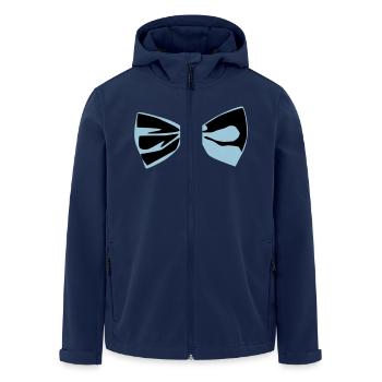 Fliege - Recycelte Männer Softshell-Jacke von Stanley/Stella - Navy - Vorne - AI Model Male 185 light (185cm)