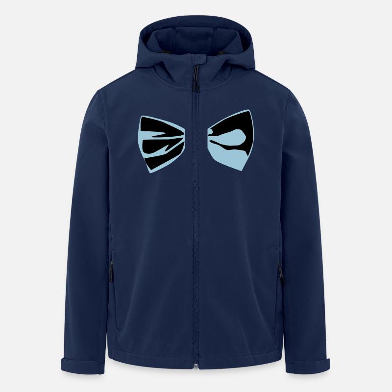 Fliege - Recycelte Männer Softshell-Jacke Discoverer von Stanley/Stella - Navy