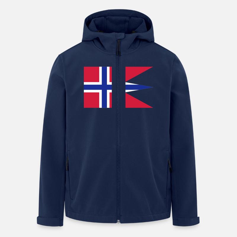 norway flag - Recycelte Männer Softshell-Jacke von Stanley/Stella - Navy