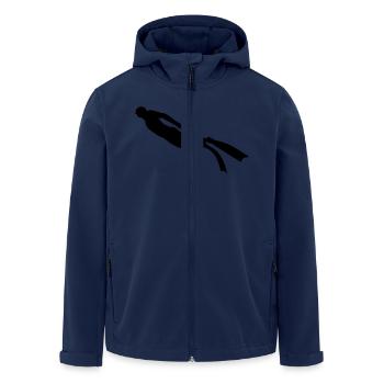 Diver freediving 2 - Men’s Recycled Softshell Jacket by Stanley/Stella - navy - Front - AI Model Male 185 light (185cm)