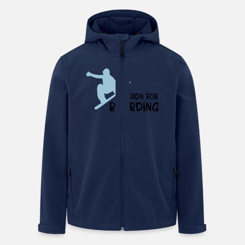 snowboard - Veste softshell homme en polyester recyclé Stanley/Stella - marine