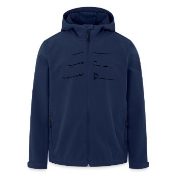 breaking wave - Recycelte Männer Softshell-Jacke von Stanley/Stella - Navy - Vorne - AI Model Male 185 light (185cm)