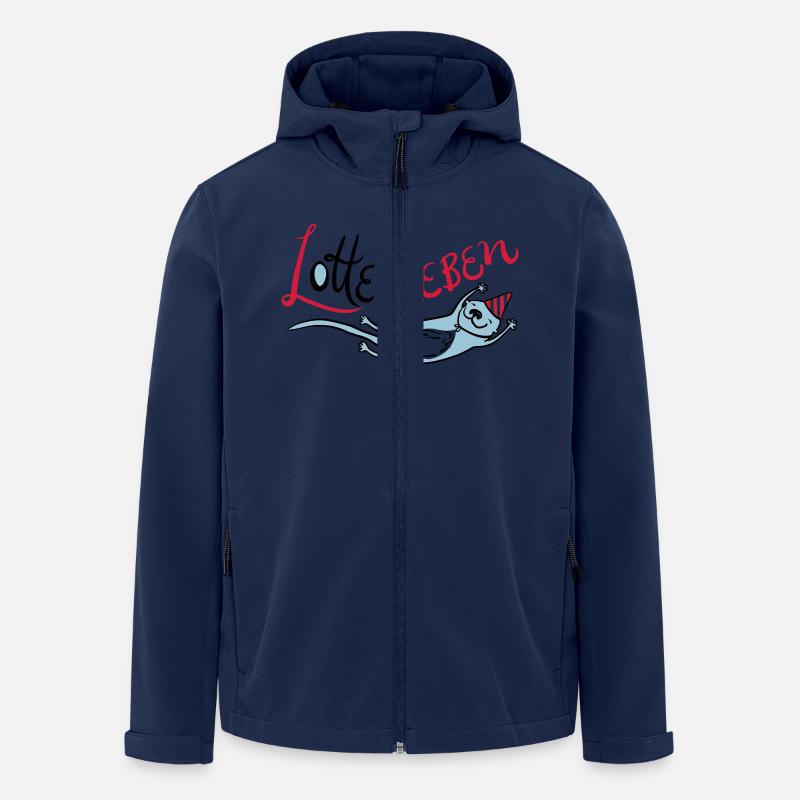 Lotterleben Zwo - Recycelte Männer Softshell-Jacke von Stanley/Stella - Navy