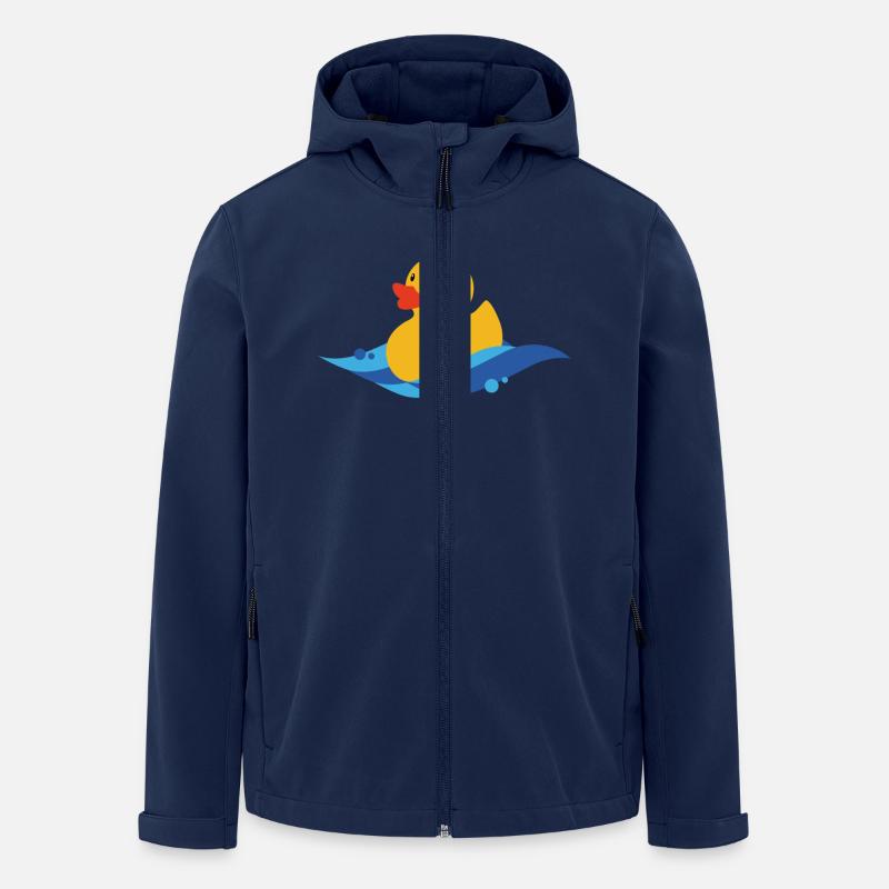 quietsche entchen - Recycelte Männer Softshell-Jacke von Stanley/Stella - Navy