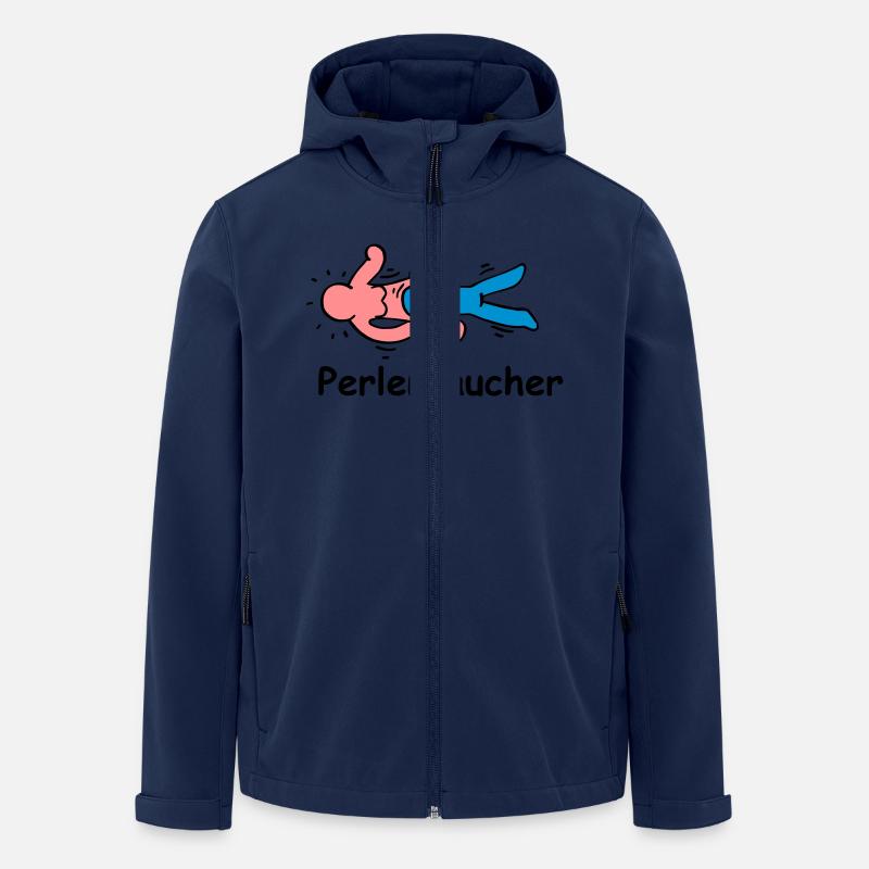 Trombone de bureau - Veste softshell homme en polyester recyclé Stanley/Stella - marine