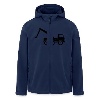 Camions dépanneurs - Veste softshell homme en polyester recyclé Stanley/Stella - marine - Devant - AI Model Male 185 light (185cm)