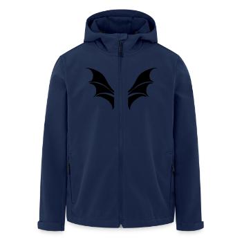 fledermaus - Recycelte Männer Softshell-Jacke von Stanley/Stella - Navy - Vorne - AI Model Male 185 light (185cm)
