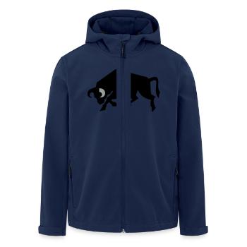 bull_2 - Men’s Recycled Softshell Jacket by Stanley/Stella - navy - Front - AI Model Male 185 light (185cm)