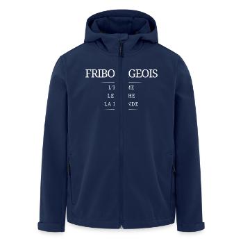 Fribourg Homme Mythe - Veste softshell homme en polyester recyclé Stanley/Stella - marine - Devant - AI Model Male 185 light (185cm)