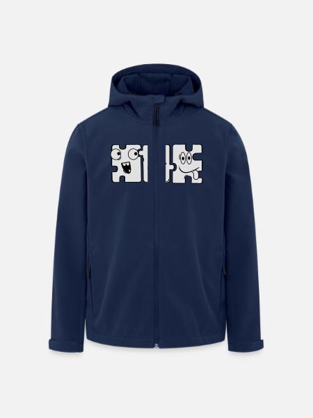 Monster Puzzle - Recycelte Männer Softshell-Jacke von Stanley/Stella - Navy