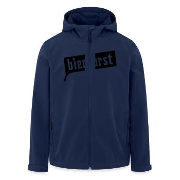 Thirst for beer - Men’s Recycled Softshell Jacket by Stanley/Stella - navy - Front - AI Model Male 185 light (185cm)