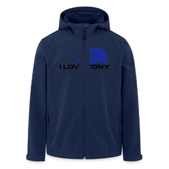J'AIME TONY - Veste softshell homme en polyester recyclé Stanley/Stella - marine - Devant - AI Model Male 185 light (185cm)