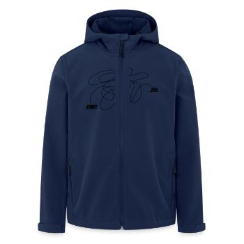 Start Destination Journey 1c - Men’s Recycled Softshell Jacket by Stanley/Stella - navy - Front - AI Model Male 185 light (185cm)