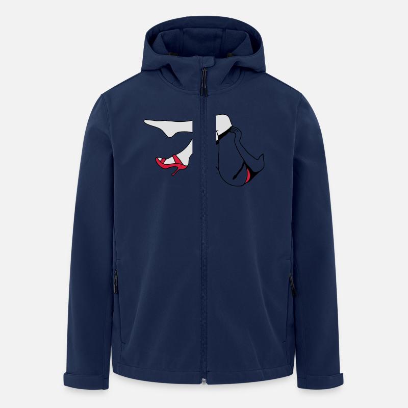 Frau Beine_d1 - Recycelte Männer Softshell-Jacke von Stanley/Stella - Navy