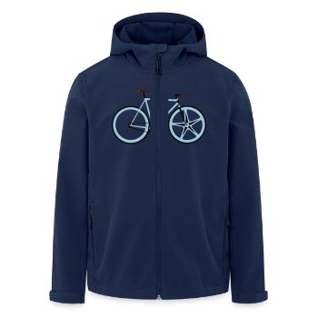 Cycling - Veste softshell homme en polyester recyclé Stanley/Stella - marine - Devant - AI Model Male 185 light (185cm)
