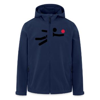 Volley-ball - Veste softshell homme en polyester recyclé Stanley/Stella - marine - Devant - AI Model Male 185 light (185cm)