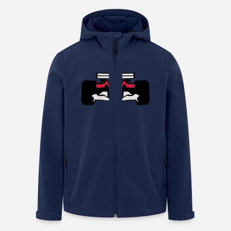 Formel-1-Rennwagen in 1072 - Recycelte Männer Softshell-Jacke von Stanley/Stella - Navy