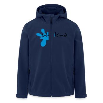schulkind - Recycelte Männer Softshell-Jacke von Stanley/Stella - Navy - Vorne - AI Model Male 185 light (185cm)