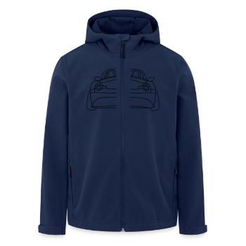 Cabrio roadster Heck Tribal - Recycelte Männer Softshell-Jacke von Stanley/Stella - Navy - Vorne - AI Model Male 185 light (185cm)
