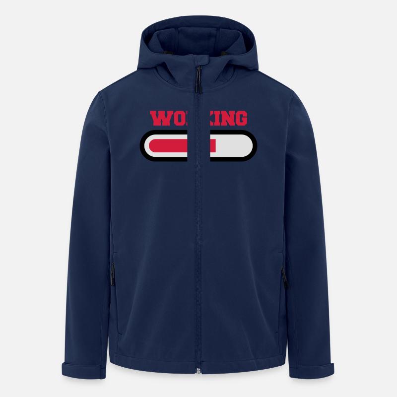 Working - Recycelte Männer Softshell-Jacke von Stanley/Stella - Navy