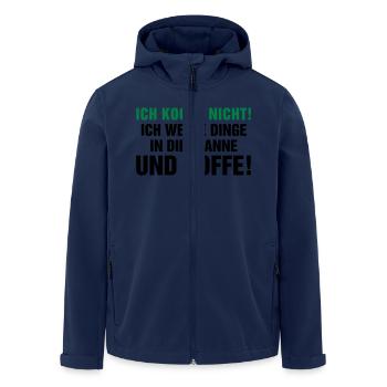 kochen Küche braten grillen Pfanne Topf Kitchen - Recycelte Männer Softshell-Jacke von Stanley/Stella - Navy - Vorne - AI Model Male 185 light (185cm)