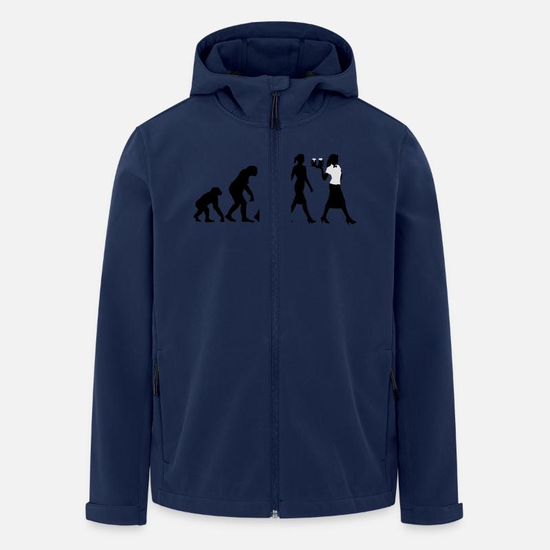 evolution_kellnerin_122013_a_2c - Recycelte Männer Softshell-Jacke von Stanley/Stella - Navy