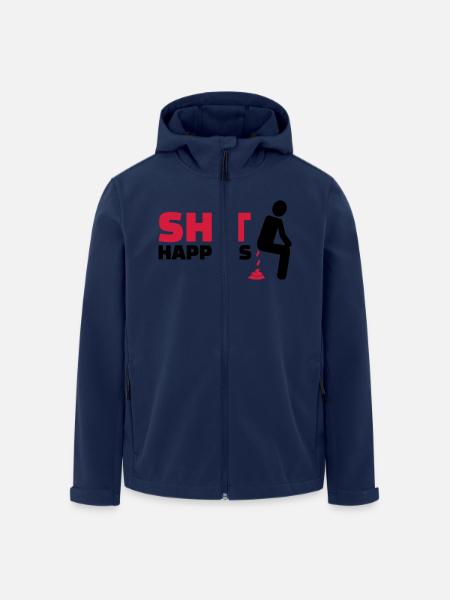 Shit happens - Men’s Recycled Softshell Jacket by Stanley/Stella - navy