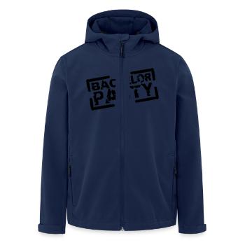 Bachelor Party Team Stempel Design - Men’s Recycled Softshell Jacket by Stanley/Stella - navy - Front - AI Model Male 185 light (185cm)