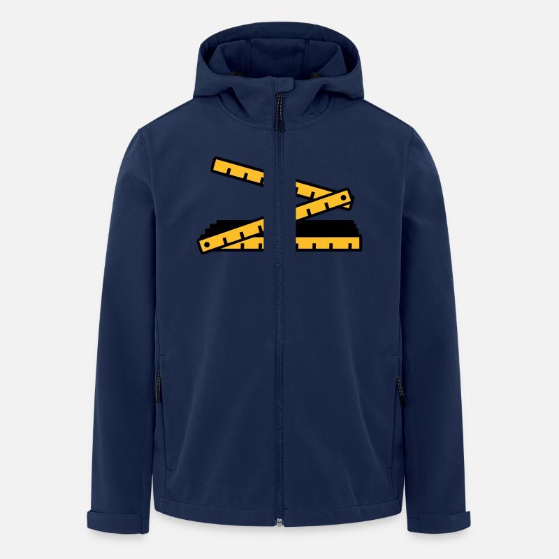 Zollstock - Recycelte Männer Softshell-Jacke von Stanley/Stella - Navy
