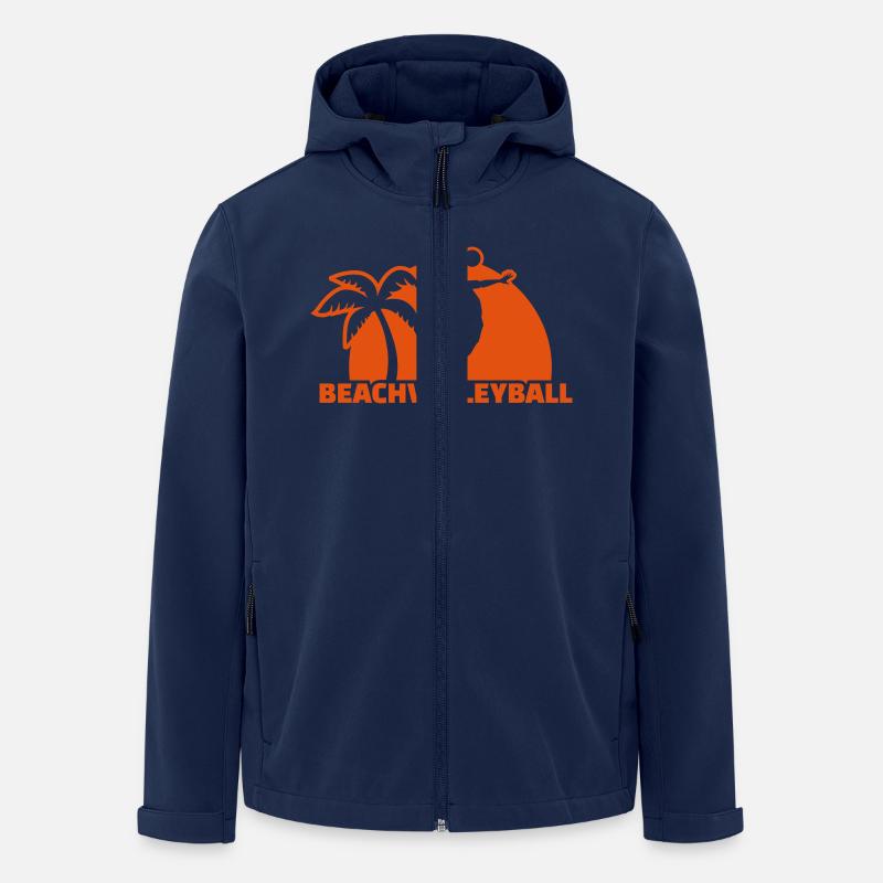 Beachvolleyball - Recycelte Männer Softshell-Jacke von Stanley/Stella - Navy