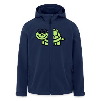 Turtle - Men’s Recycled Softshell Jacket by Stanley/Stella - navy - Front - AI Model Male 185 light (185cm)