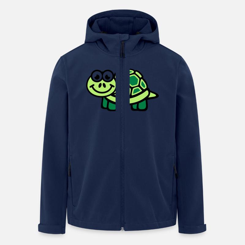 Schildkröte - Recycelte Männer Softshell-Jacke von Stanley/Stella - Navy