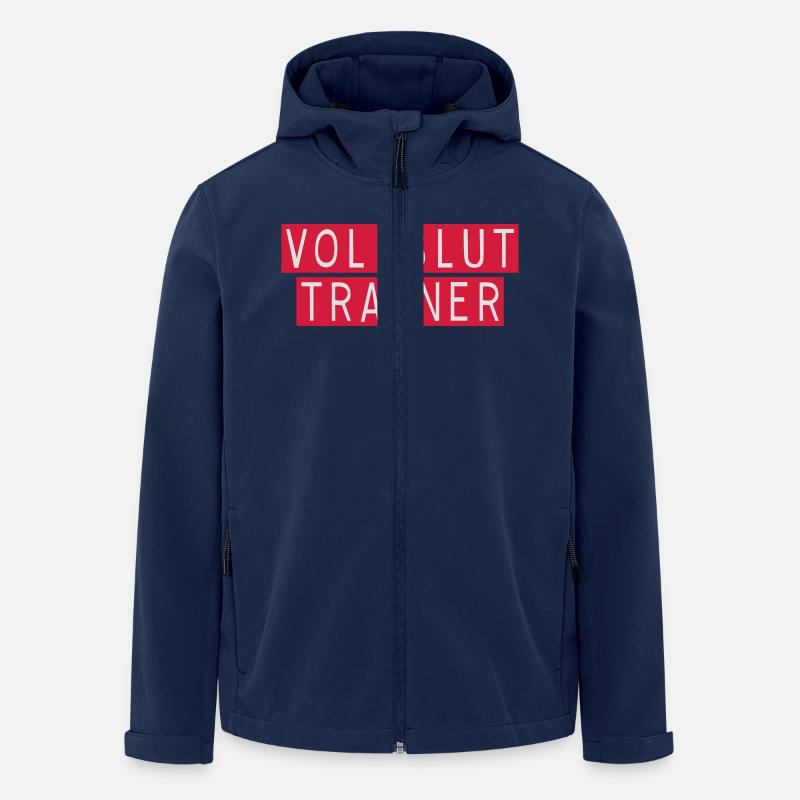 vollblut Trainer - Recycelte Männer Softshell-Jacke von Stanley/Stella - Navy
