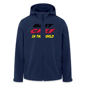 Best chef in the world - Veste softshell homme en polyester recyclé Stanley/Stella - marine - Devant - AI Model Male 185 light (185cm)