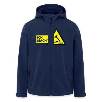 (ichmachs_handwerker) - Recycelte Männer Softshell-Jacke von Stanley/Stella - Navy - Vorne - AI Model Male 185 light (185cm)