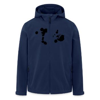 kleckse_01 - Recycelte Männer Softshell-Jacke von Stanley/Stella - Navy - Vorne - AI Model Male 185 light (185cm)
