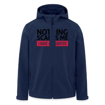 dad - Men’s Recycled Softshell Jacket by Stanley/Stella - navy - Front - AI Model Male 185 light (185cm)