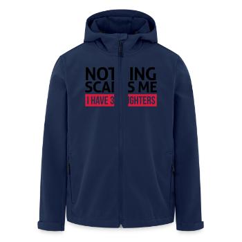 dad - Men’s Recycled Softshell Jacket by Stanley/Stella - navy - Front - AI Model Male 185 light (185cm)