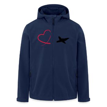 Kunstflug aerobatic Fox Geschenk - Recycelte Männer Softshell-Jacke von Stanley/Stella - Navy - Vorne - AI Model Male 185 light (185cm)
