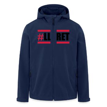 lloret design - Recycelte Männer Softshell-Jacke von Stanley/Stella - Navy - Vorne - AI Model Male 185 light (185cm)