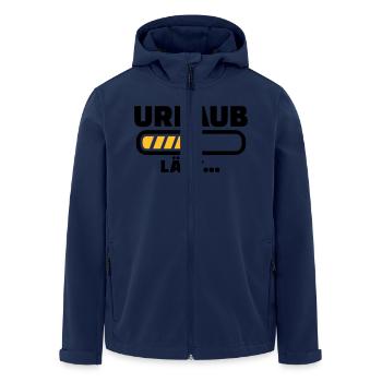 Urlaub - Recycelte Männer Softshell-Jacke von Stanley/Stella - Navy - Vorne - AI Model Male 185 light (185cm)